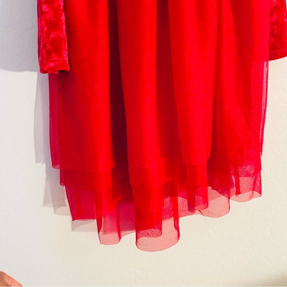 Cat & Jack Red Formal Kids Dress - Picture 5 of 6
